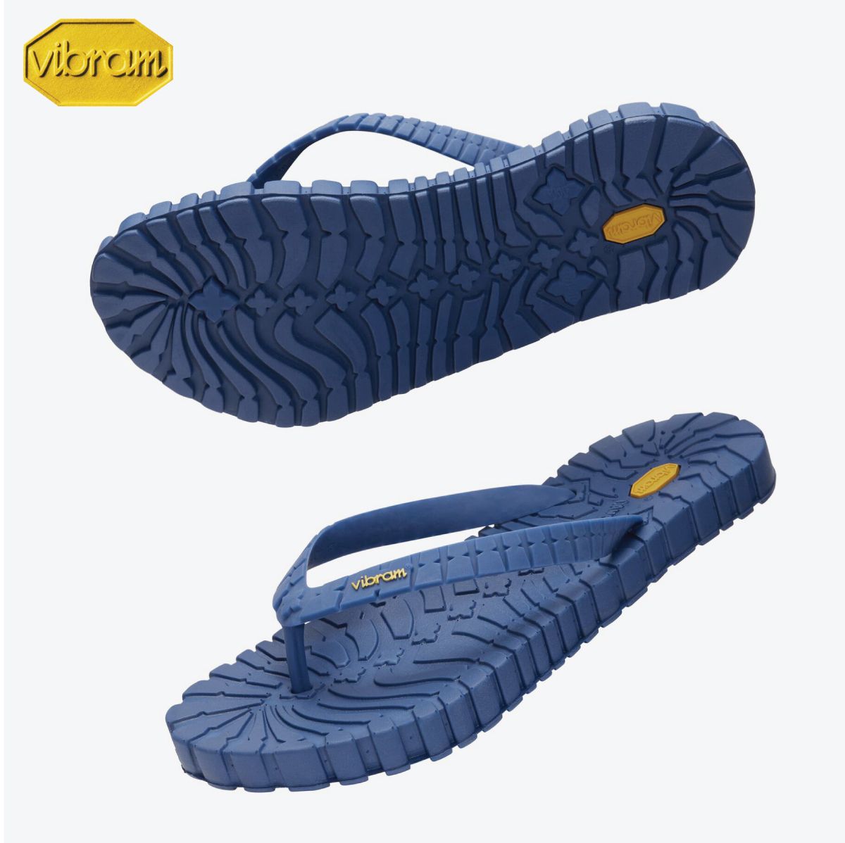 VIRBAM - Tropical Carrarmato Functional Flip Flop Slippers (Blue)