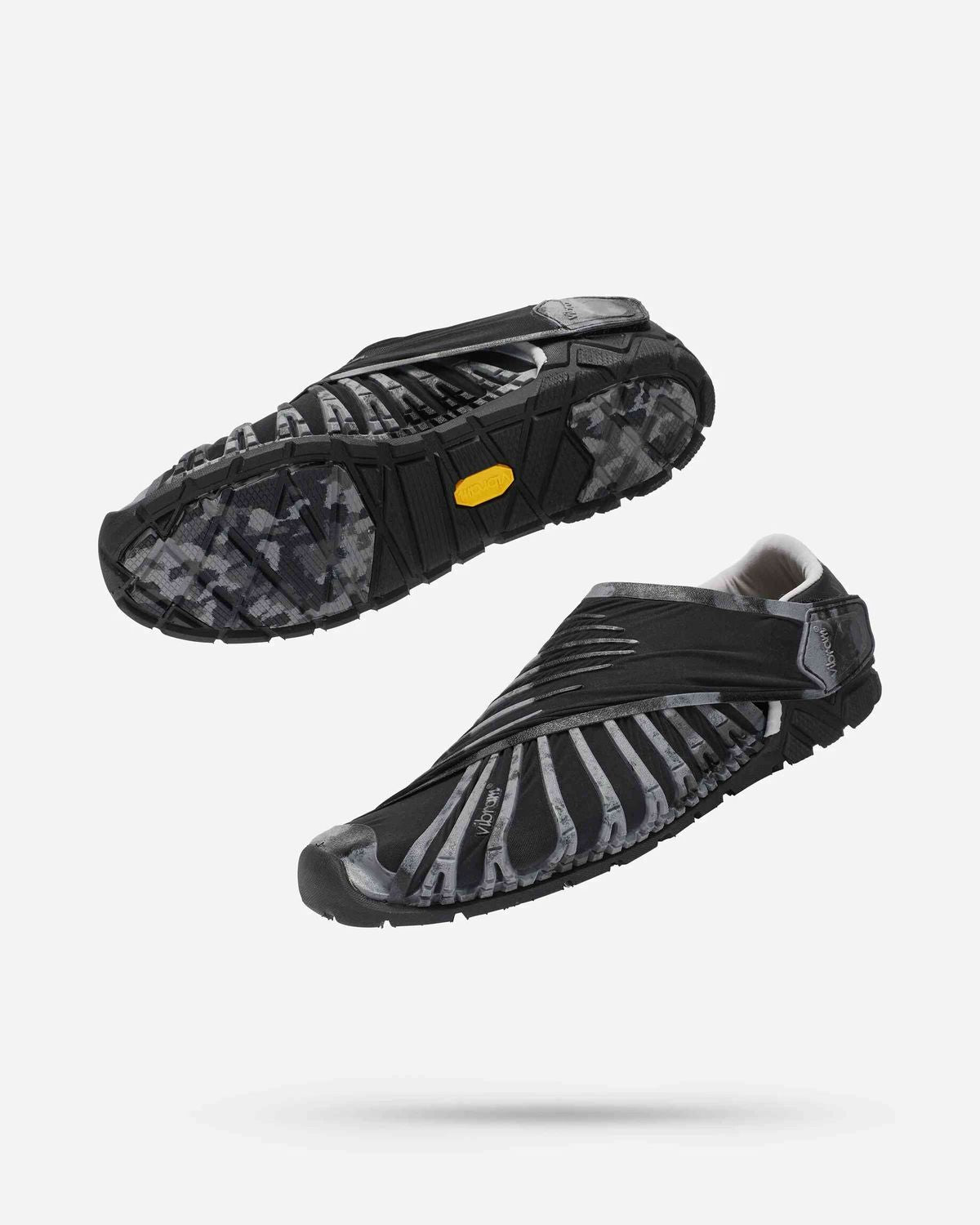 VIBRAM - FUROSHIKI Men's Wrap Shoes EVO Fashion Casual Portable Barefoot Shoes (Marble Black)