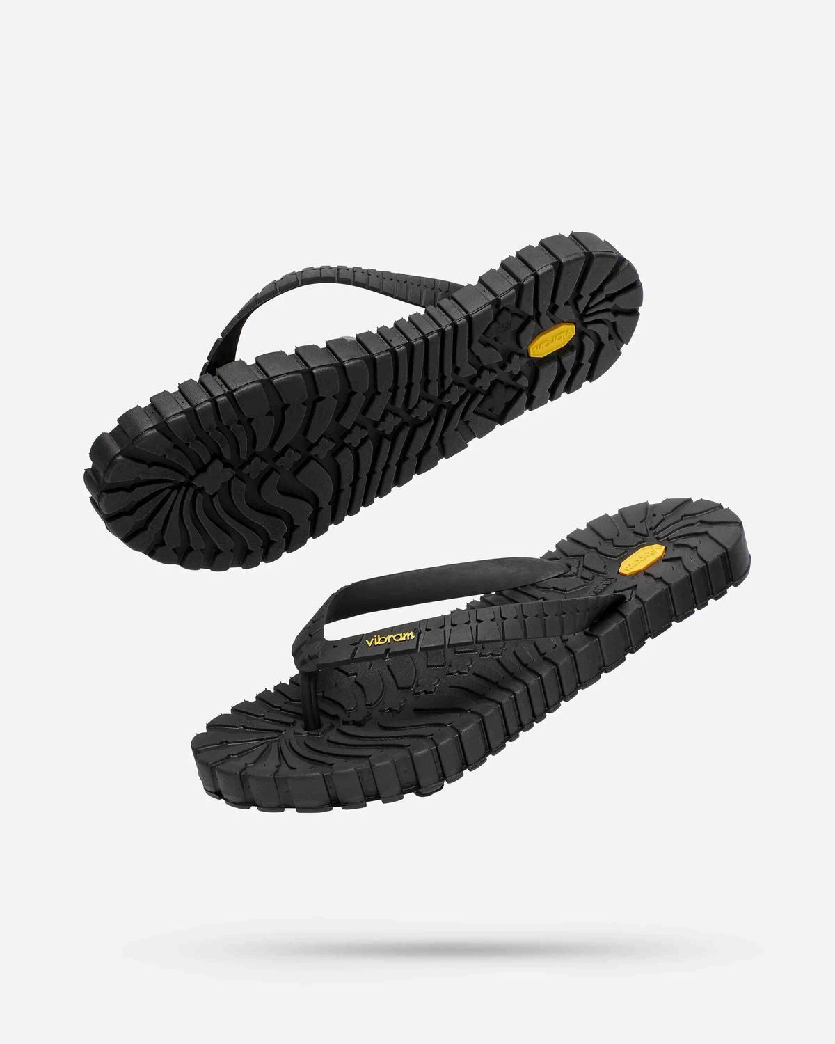 VIRBAM - Tropical Carrarmato Functional Flip Flop Slippers (Black)