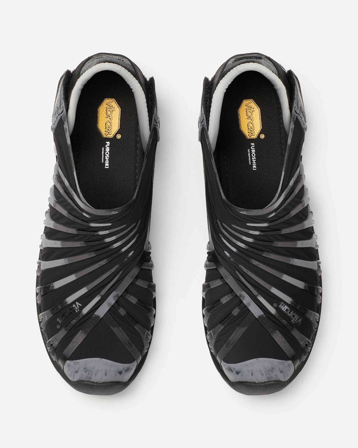 VIBRAM - FUROSHIKI Men's Wrap Shoes EVO Fashion Casual Portable Barefoot Shoes (Marble Black)
