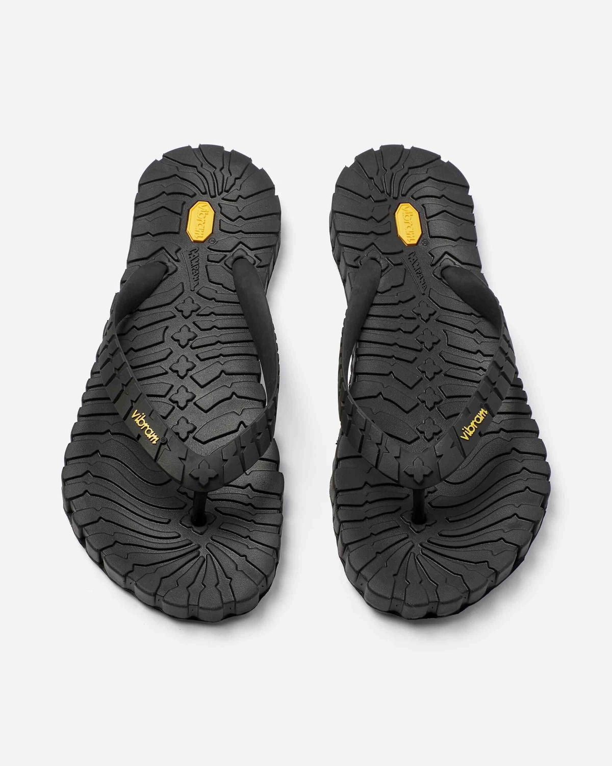 VIRBAM - Tropical Carrarmato Functional Flip Flop Slippers (Black)