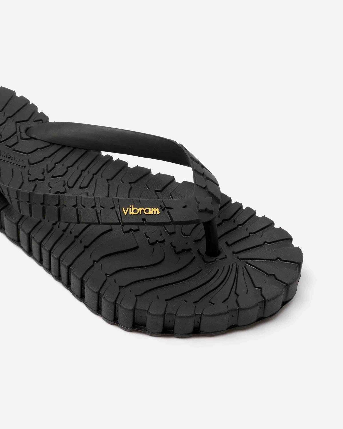 VIRBAM - Tropical Carrarmato Functional Flip Flop Slippers (Black)