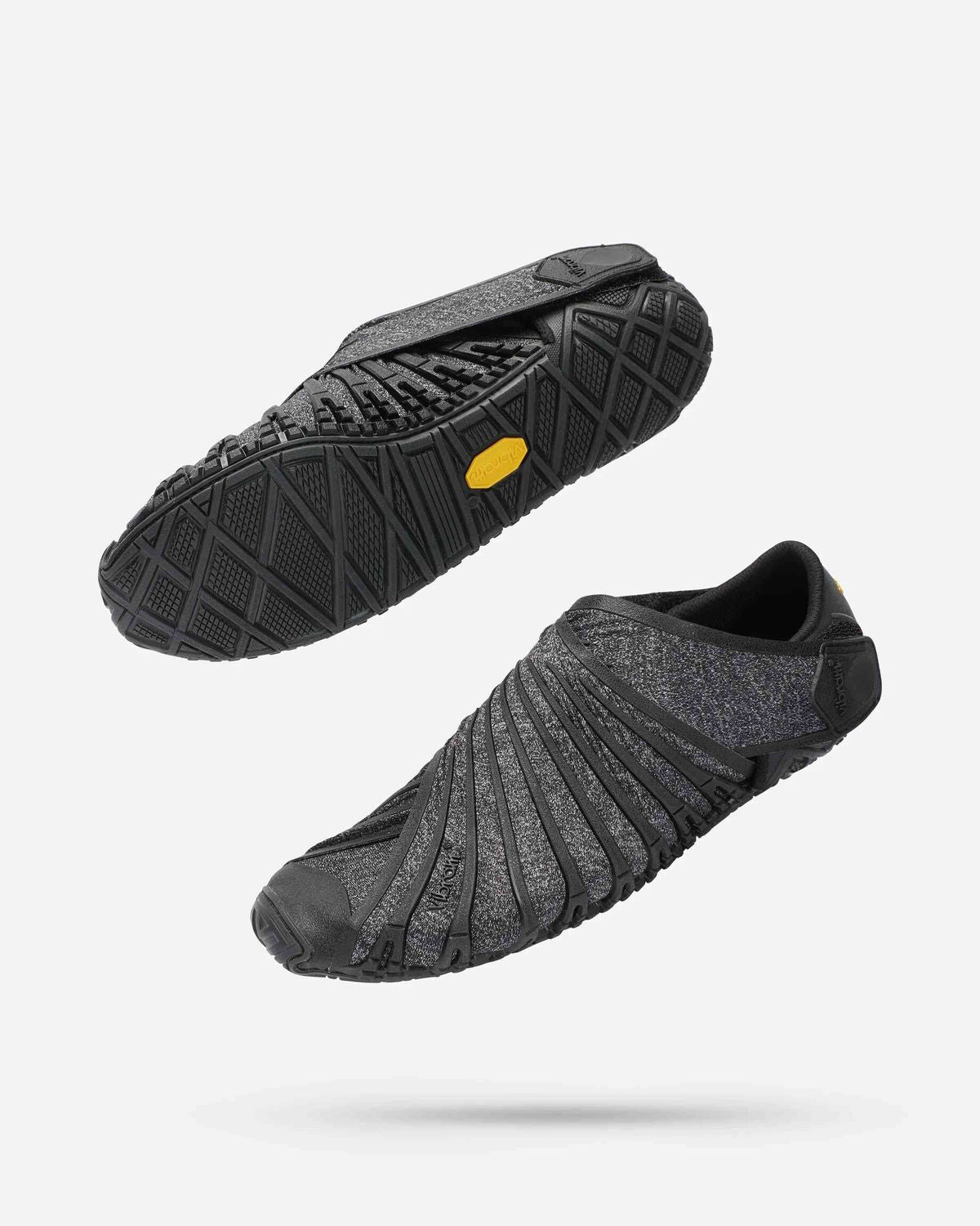 VIBRAM - FUROSHIKI Women's Wrap Shoes ECO FREE Casual Portable Barefoot Shoes (Black)
