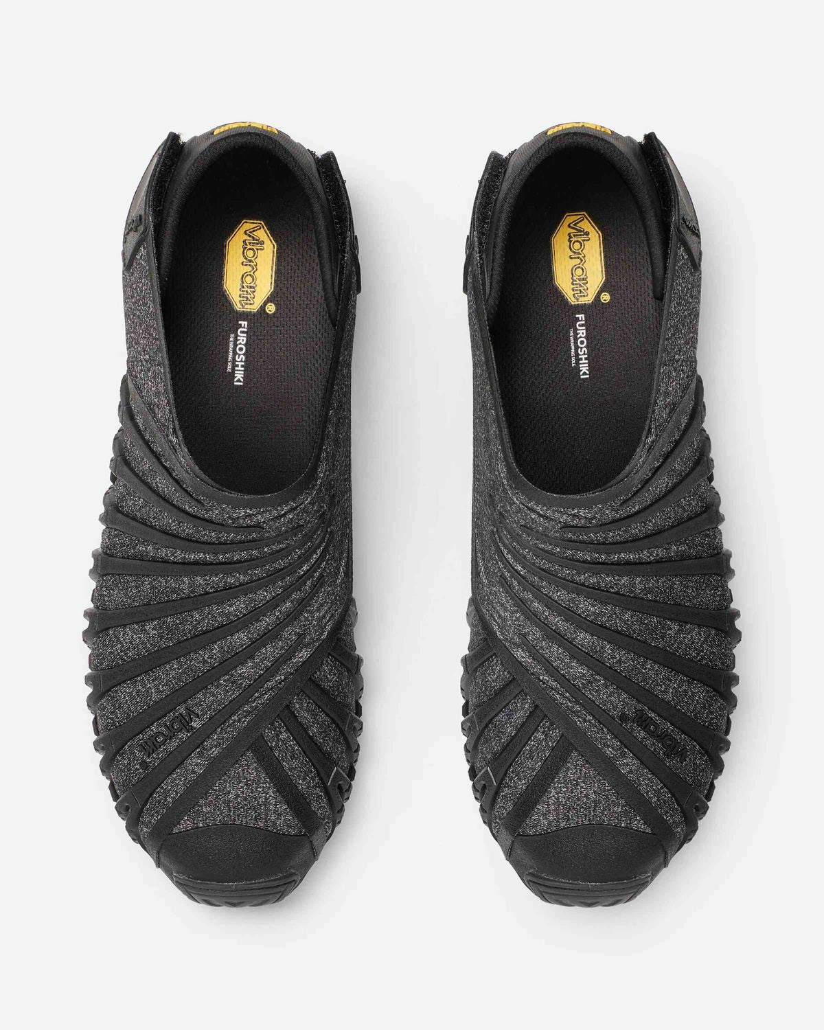 VIBRAM - FUROSHIKI Women's Wrap Shoes ECO FREE Casual Portable Barefoot Shoes (Black)