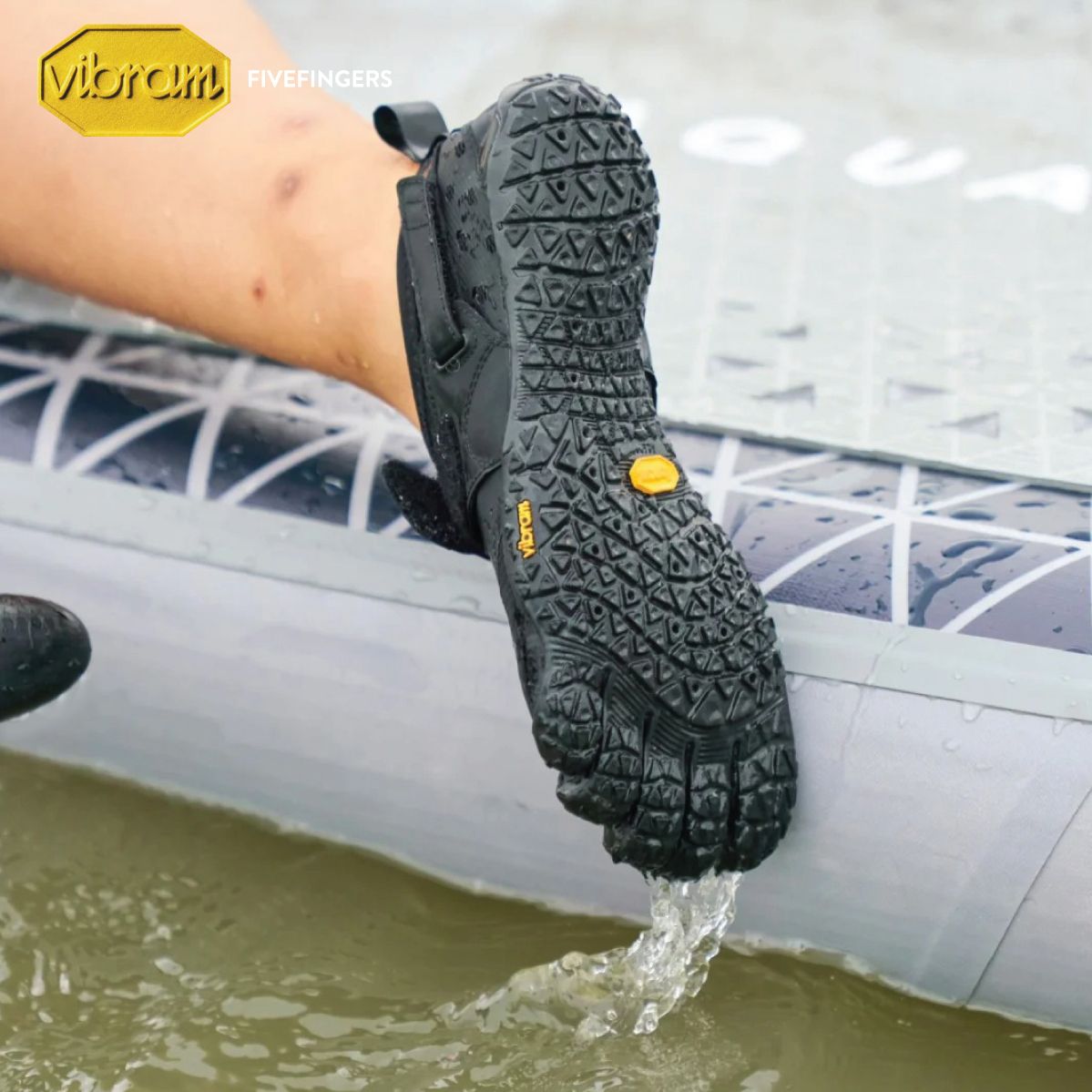 VIBRAM - 男裝五指鞋 V-Aqua 水上及越野跑鞋 (黑色)