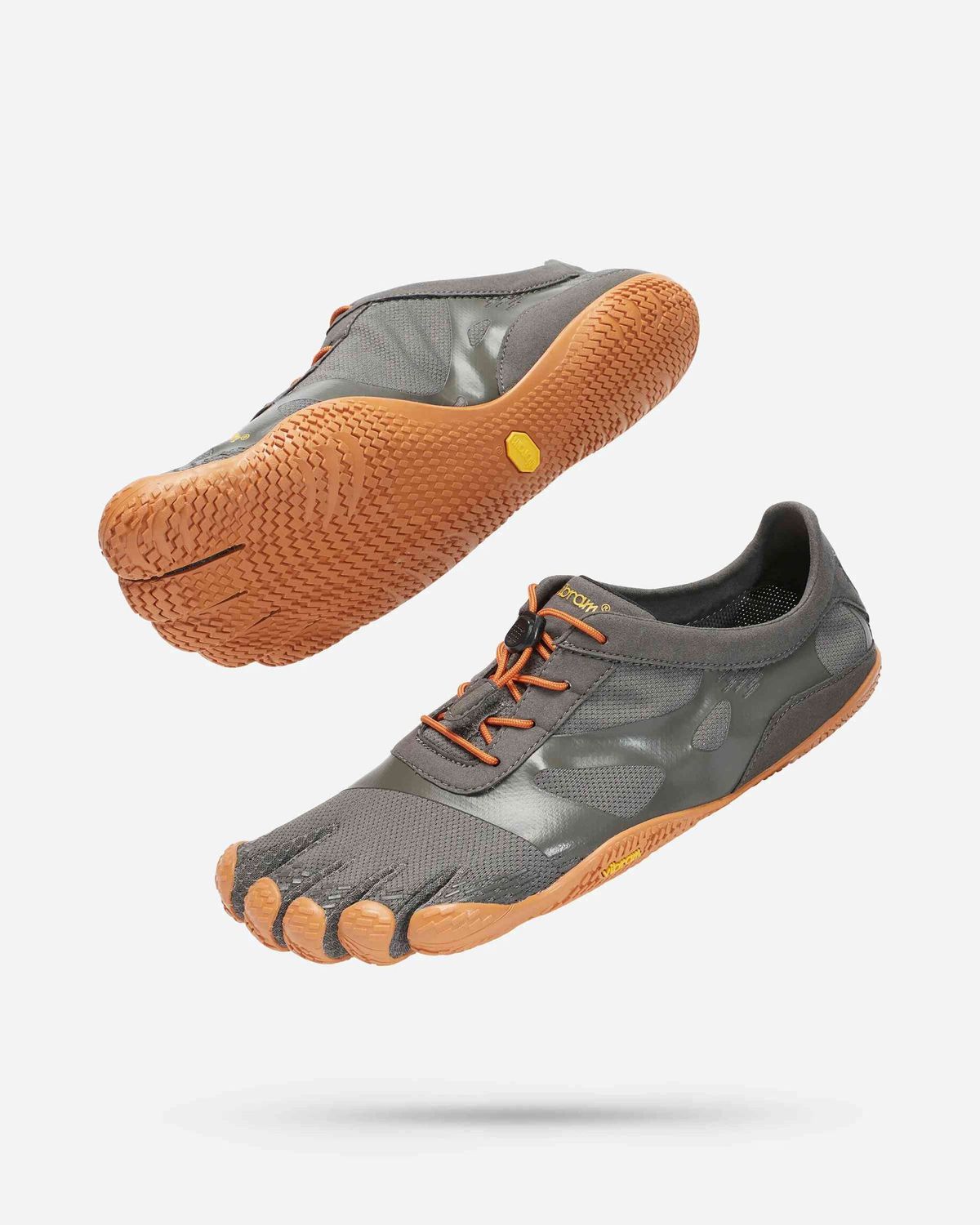 VIBRAM - 男裝五指鞋 KSO EVO 城市戶外越野跑鞋 (灰 / 橙色)