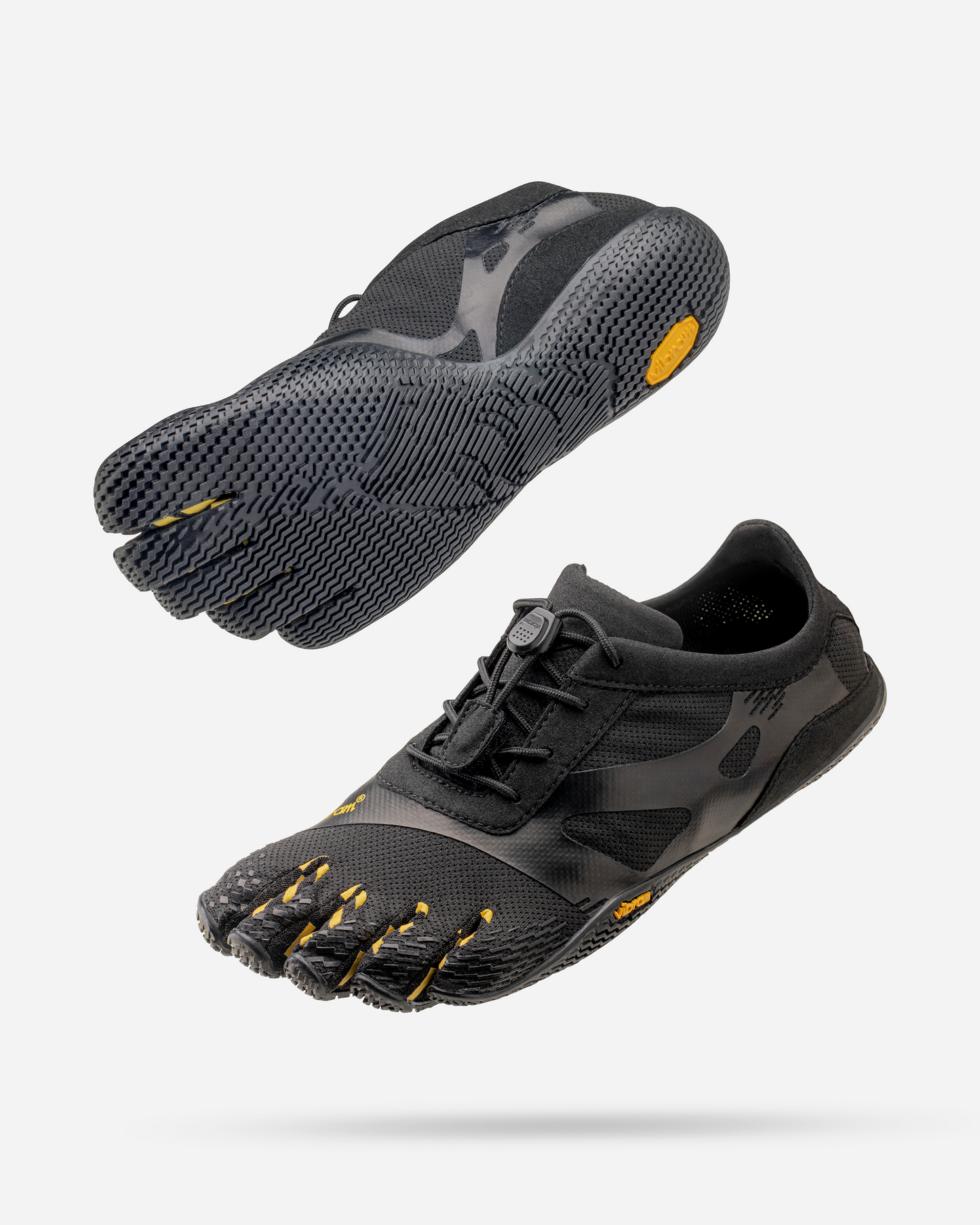 VIBRAM - 女裝五指鞋 KSO EVO 赤足城市戶外越野跑鞋 (黑 / 黃色)
