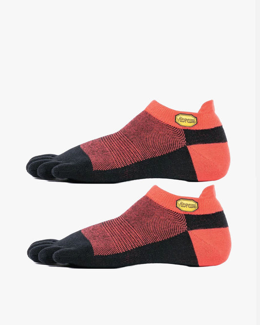 VIBRAM - 2X 短筒五指襪 (黑紅色) 兩對裝